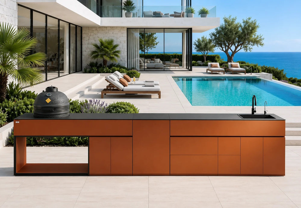 Grilllionaire Mandarin Grade III Aluminium Modular Outdoor Kitchen, Powder-Coated