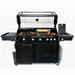 Lifestyle shot of Side view of Front view of Halmo 7 Burner Premium Gas Barbecue Including Side Burner