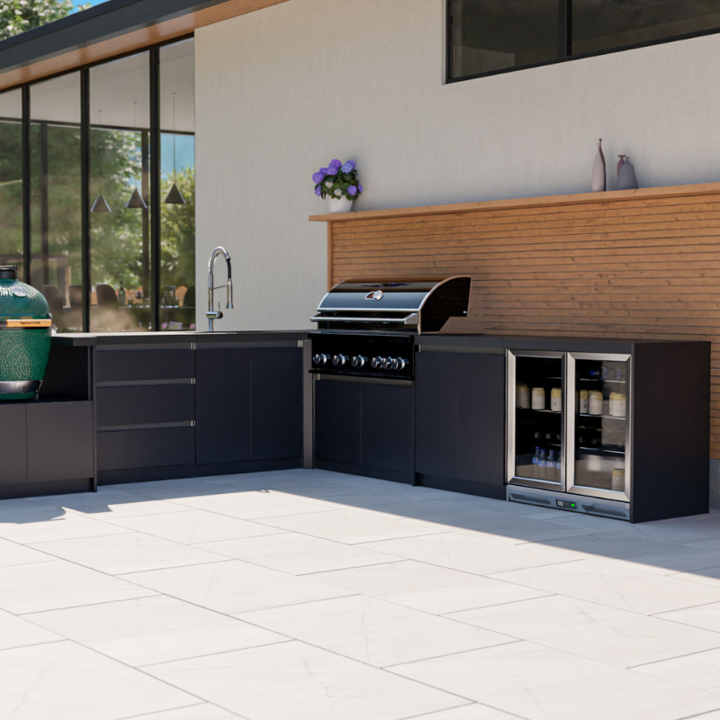 Lifestyle shot of Whistler Fairford double door fridge 