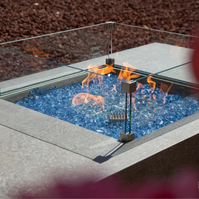 Elementi Fire Plus Monte Carlo Fire Table in Light Grey