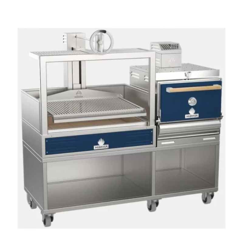 Mibrasa DUO Parrilla Single + Mibrasa Oven 75 in blue