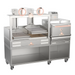 Mibrasa Double Parrilla Open Grill GMB130 + HMB75 Compact Oven in grey