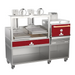 Mibrasa Double Parrilla Open Grill GMB130 + HMB75 Compact Oven in red