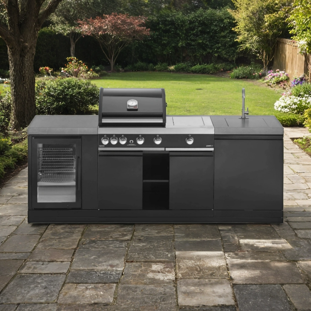 GrandPro 230 Premium G4 Plus Outdoor Kitchen with Fridge + Sink
