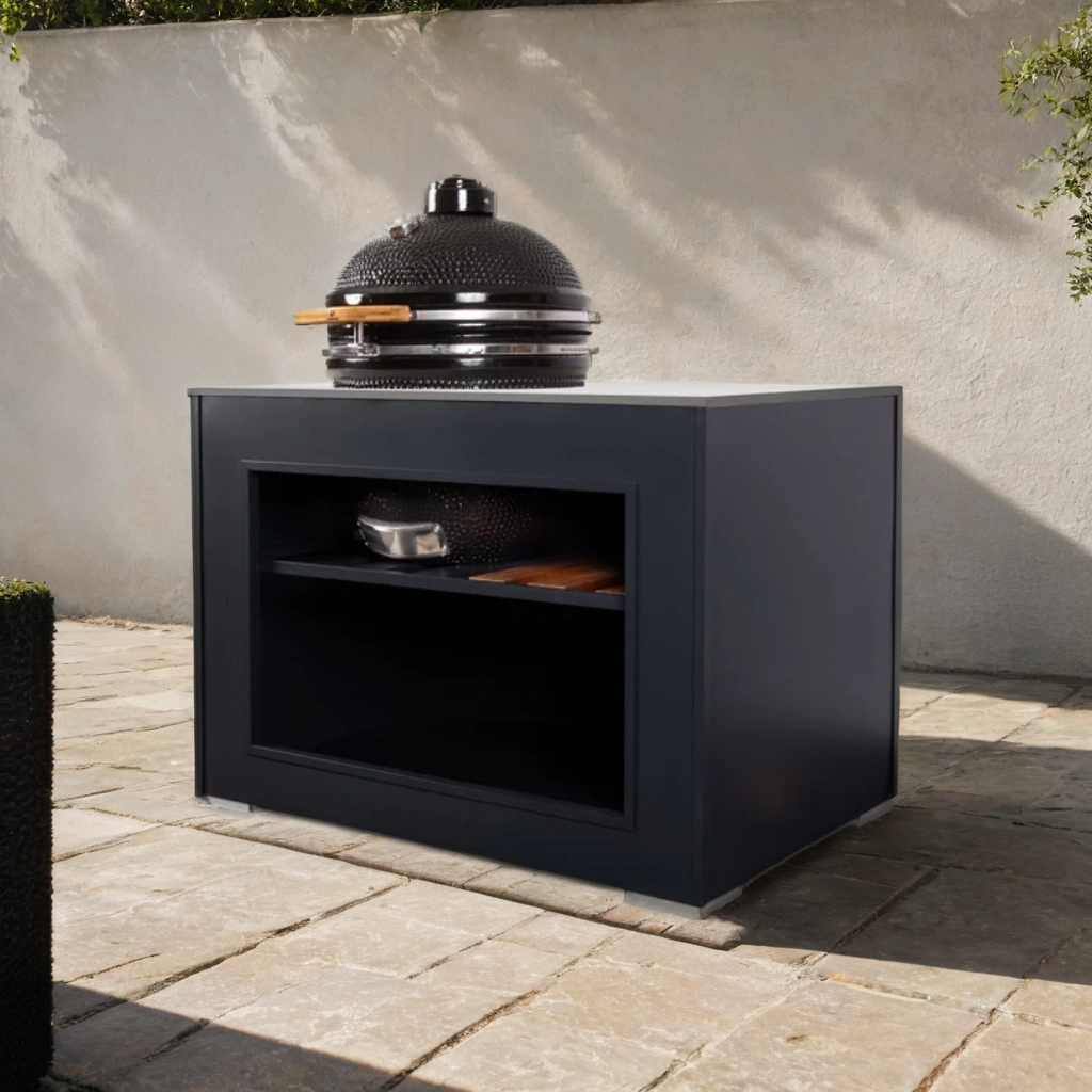 Grillandia Bambino Outdoor Kitchen with Built in Landmann 22 Inch Charcoal Kamado Grill