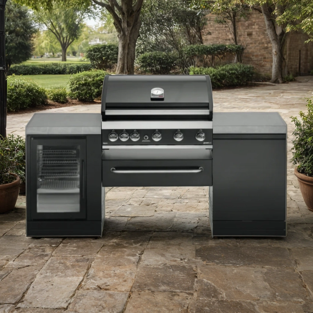 GrandPro 205 Series Maxim Outdoor Kitchen with Grandhall G5 burner with Fridge and Sink