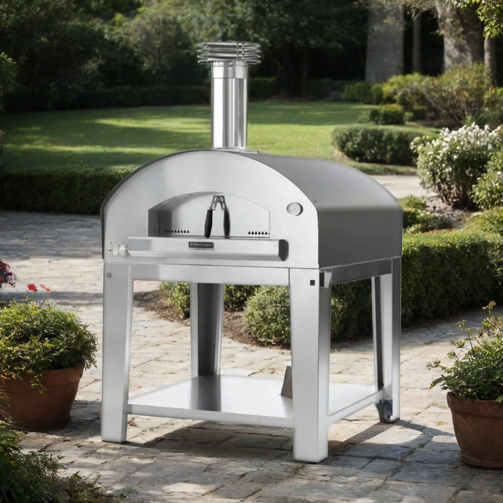 Fontana Forni Margherita Stainless Steel Pizza Trolley