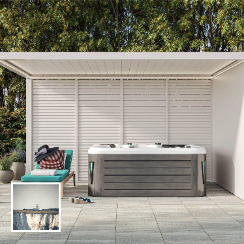 Morvelle Pergola with Motorised Louvred Roof