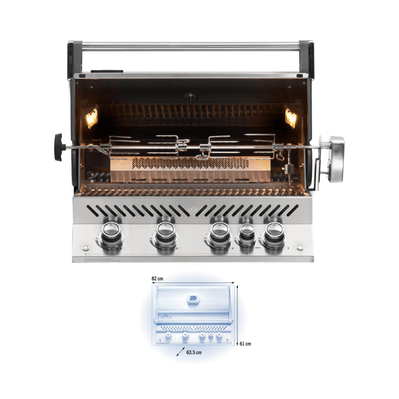 Napoleon Built-in Prestige® PRO 500 RB BBQ with Infrared Rear Burner