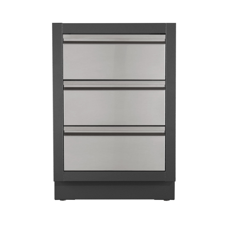 Napoleon Oasis 100 Stainless Steel Modular Outdoor Kitchen with Napoleon Prestige Pro 665 Built in BBQ