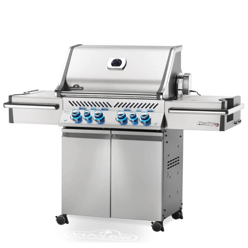 Napoleon Prestige® PRO 500 RSIB Free Standing BBQ in Stainless Steel with Infrared Side and Rear Burners