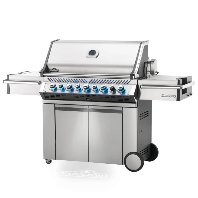 Napoleon Prestige® PRO 665 RSIB Stainless Steel Freestanding 8 Burner BBQ with Infrared Side and Rear Burners