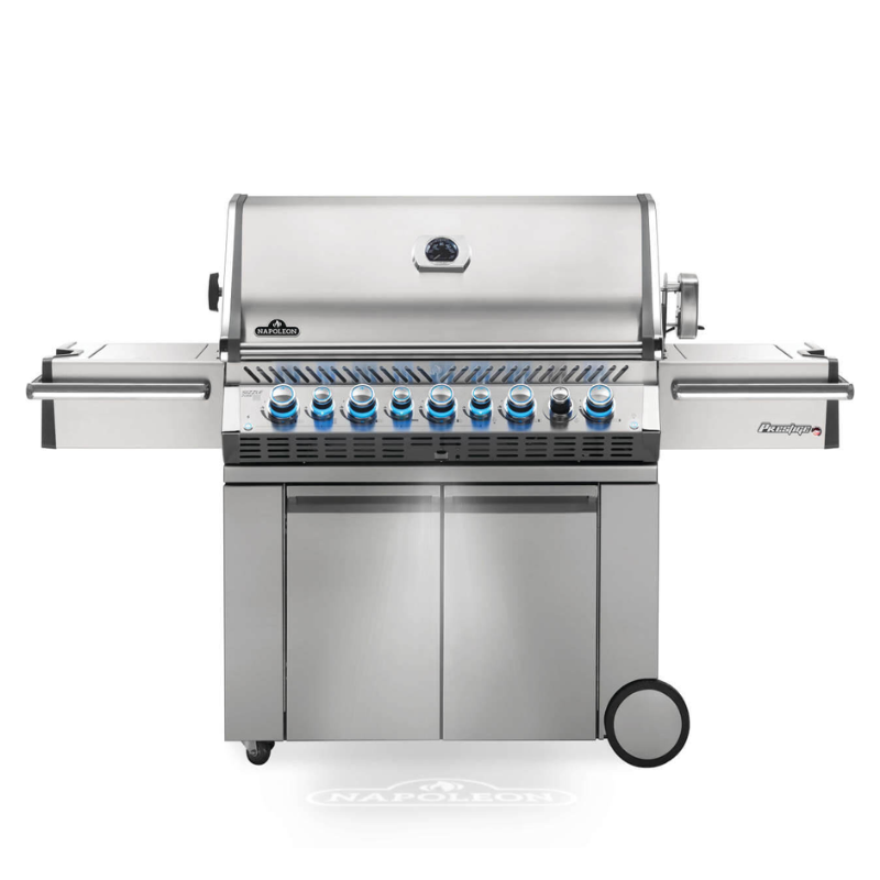 Napoleon Prestige® PRO 665 RSIB Stainless Steel Freestanding 8 Burner BBQ with Infrared Side and Rear Burners