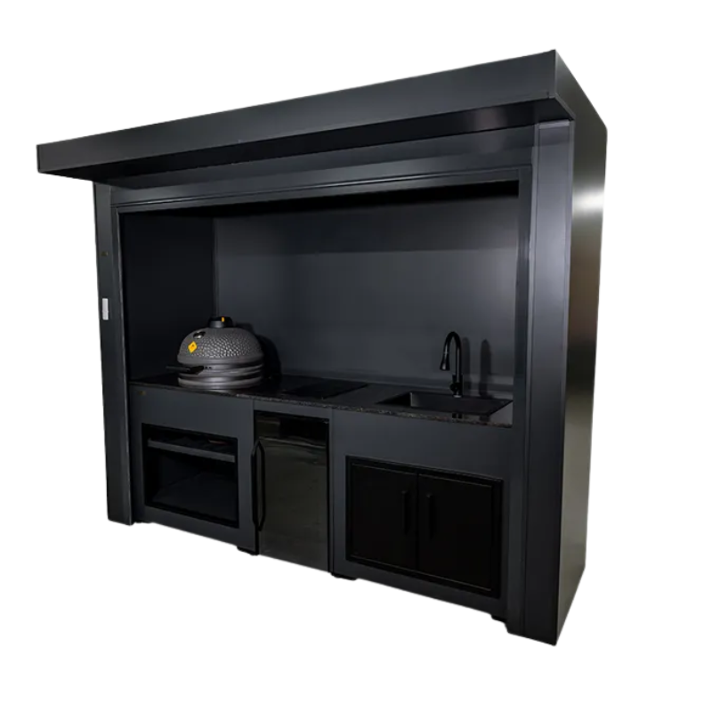 Grillandia Roll Line Kamado Cabana I BBQ & Outdoor Ktichen Pod in Anthracite