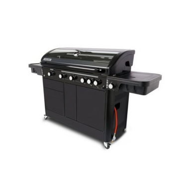 Side view of Front view of Halmo 7 Burner Premium Gas Barbecue Including Side Burner