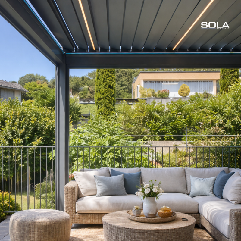 Sola Pro Aluminum Bioclimatic Pergola
