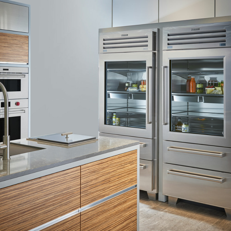Sub-Zero ICBPRO3650G 91.4cm Built-in Fridge Freezer with Glass Door