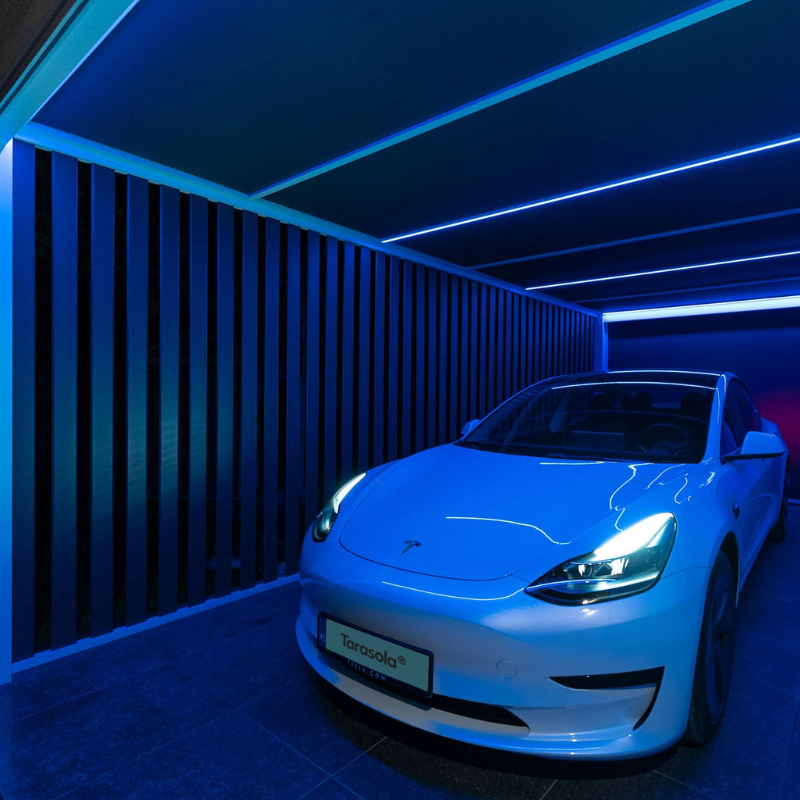 Tarasola Aluminum Carport with Utility Room