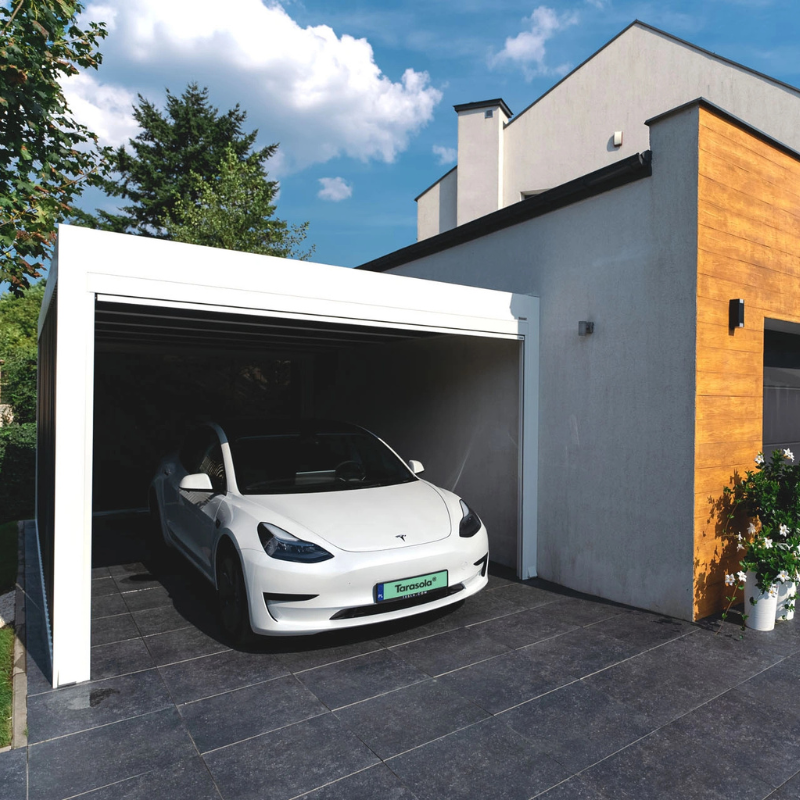 Tarasola Aluminum Carport with Utility Room