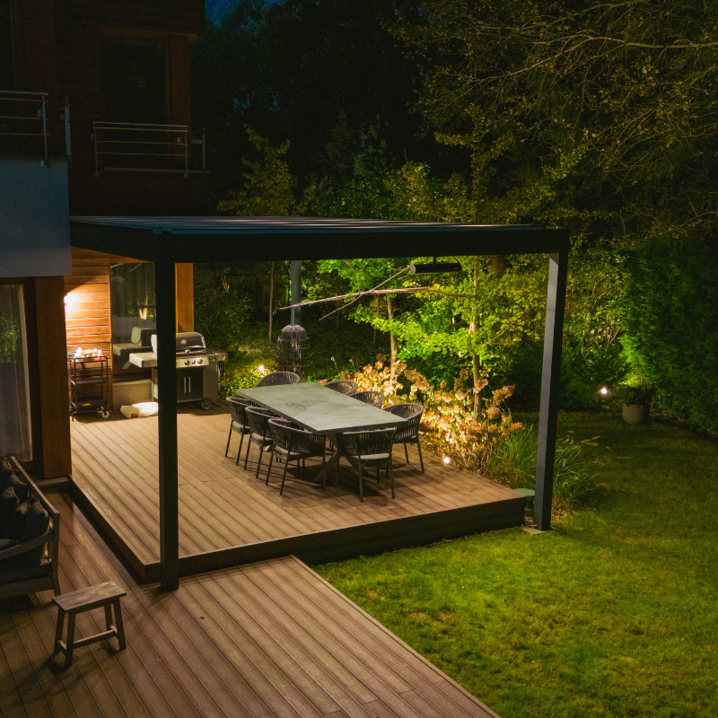 Tarasola Technic New Bioclimatic Pergola 3M Width X 3M Projection I Free Standing Pergola