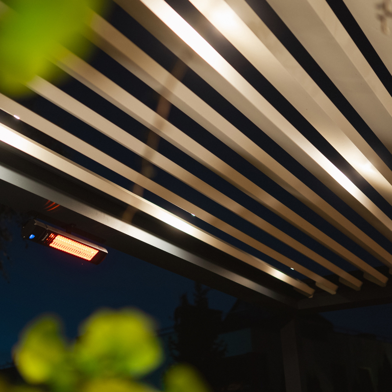 Tarasola Technic New Bioclimatic Pergola 3M Width X 3M Projection I Free Standing Pergola
