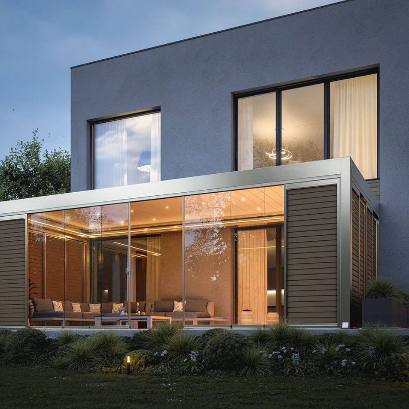 Tarasola Technic New Bioclimatic Pergola – 4 m Width × 3 m Projection I Wall Mounted