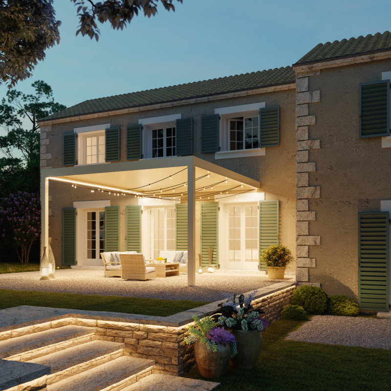 Tarasola Essential Bioclimatic Pergola 3M Width x 4M Projection l Free Standing