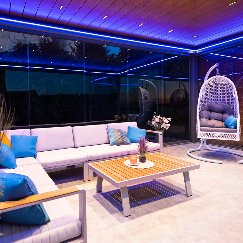 Tarasolar Technic Pro Bioclimatic Pergola with Integrated Zip Blind
