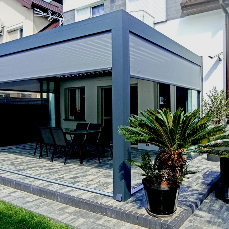 Tarasolar Technic Pro Bioclimatic Pergola with Integrated Zip Blind
