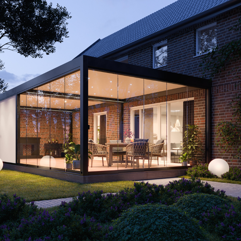 Tarasolar Technic Pro Bioclimatic Pergola with Integrated Zip Blind