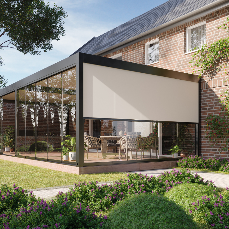 Tarasolar Technic Pro Bioclimatic Pergola with Integrated Zip Blind