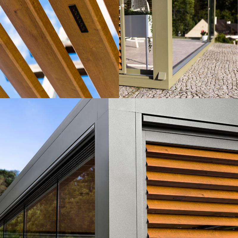 Tarasolar Technic Pro Bioclimatic Pergola with Integrated Zip Blind
