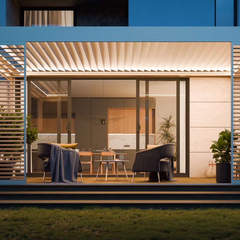Tarasola Technic View with Retractable Louvered Roof