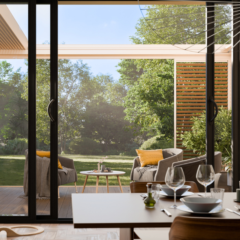 Tarasolar Technic View with Retractable Louvered Roof
