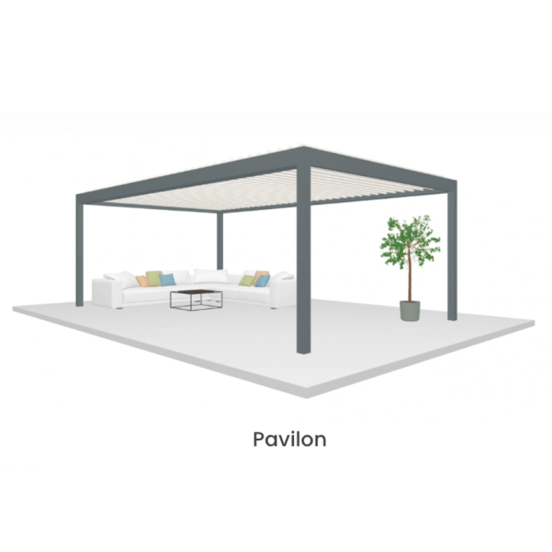 Tarasolar Technic View with Retractable Louvered Roof