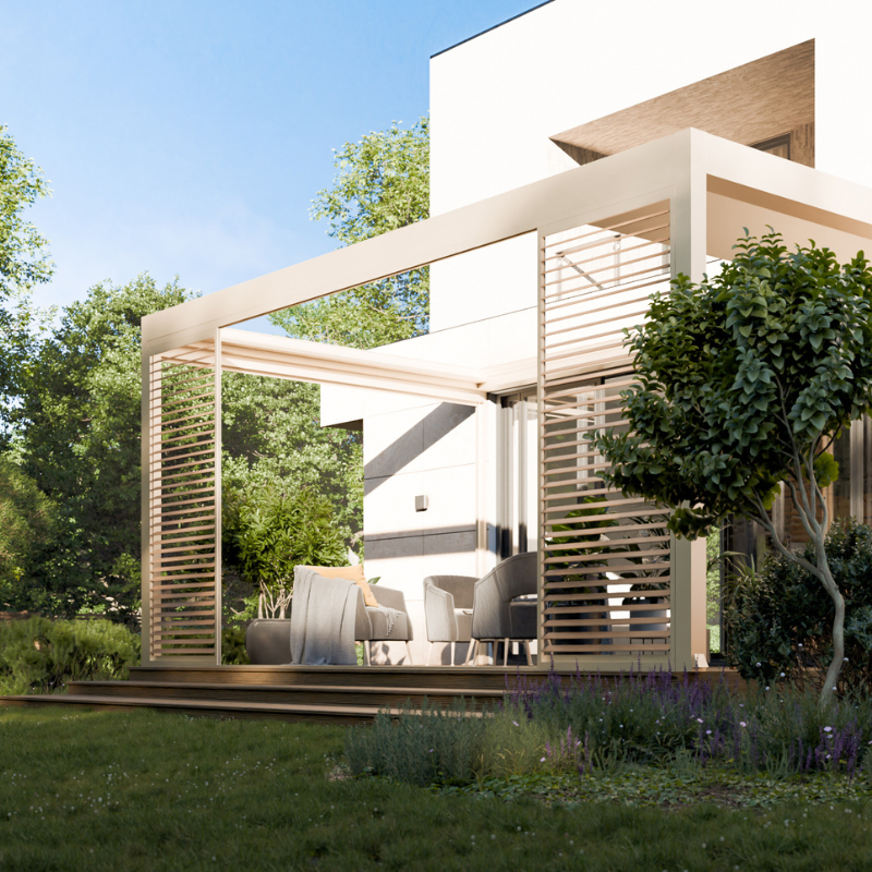 Tarasolar Technic View with Retractable Louvered Roof