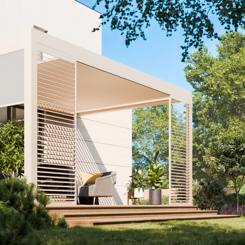 Tarasolar Technic View with Retractable Louvered Roof