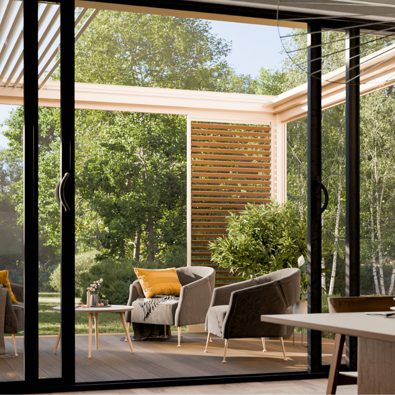 Tarasolar Technic View with Retractable Louvered Roof