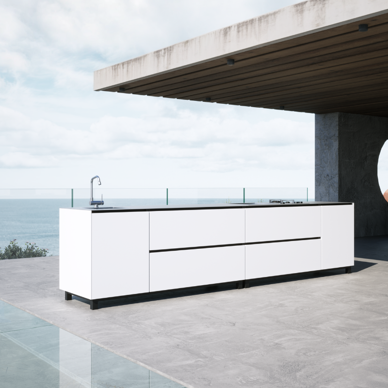 The Tetbury Modular Outdoor Kitchen in 304 Grade Stainless Steel