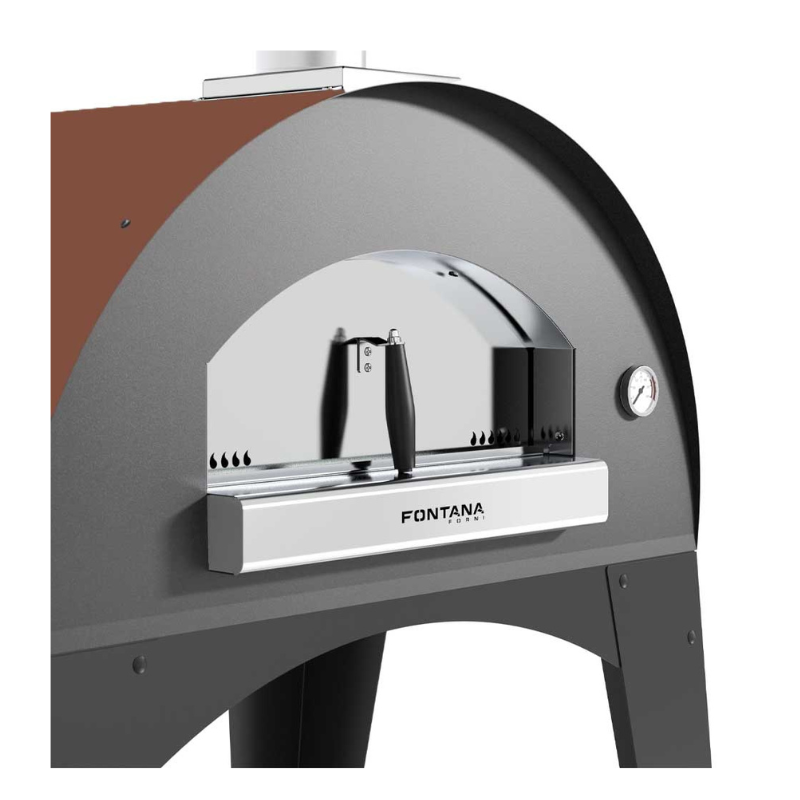 Fontana Lorenzo Rosso Built-In Wood Pizza Oven + FREE Fontana Pizzaiolo Kit Worth £159.00