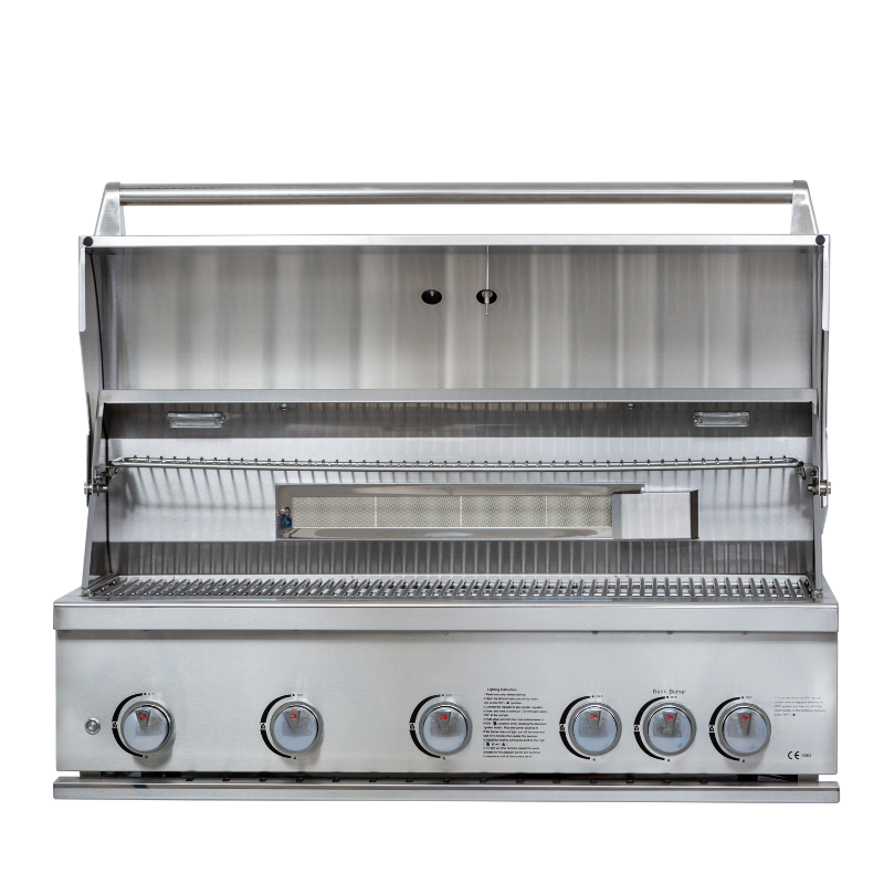 Whistler Burford Black 5 Burner Barbecue with Rotisserie and Weather Cover