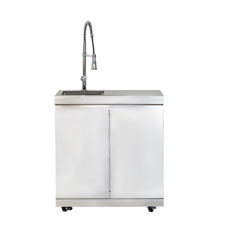 Whistler Cirencester Lechlade Outdoor Kitchen 4 Burner BBQ, Sink and Fridge