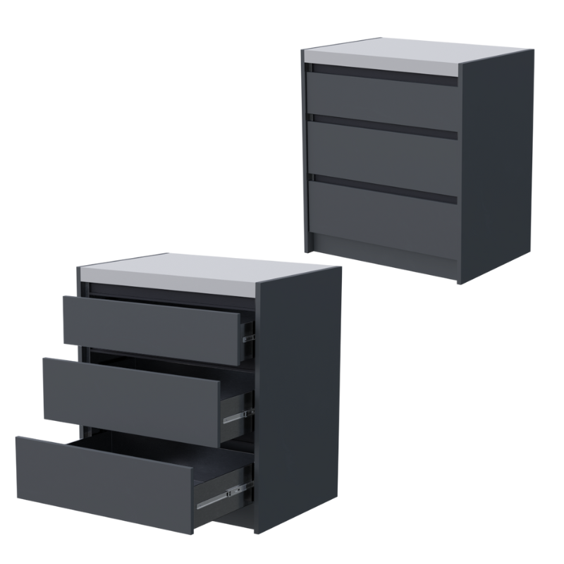 Whistler Fairford Premium 4.5M Black Outdoor Kitchen with Burford 5-Burner BBQ