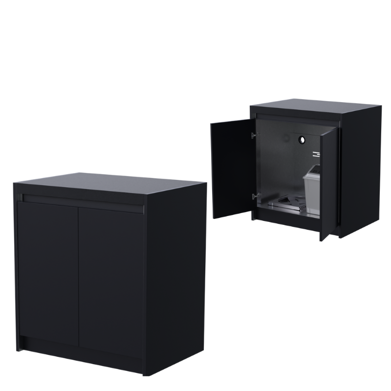Whistler Fairford Premium 4.5M Black Outdoor Kitchen with Burford 5-Burner BBQ