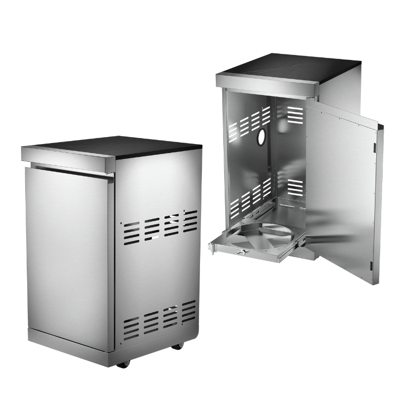 Whistler Cirencester Stainless Steel Gas Bottle Cabinet