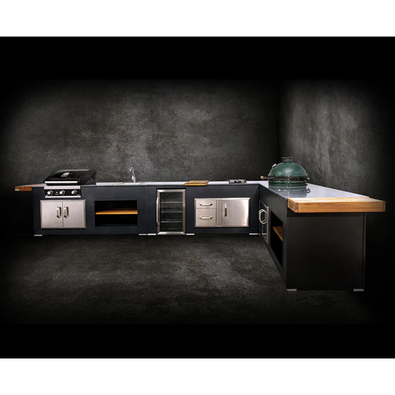 Grillandia Medium Well Outdoor Kitchen Maxim G5 with Big Green Egg & Weather Cover