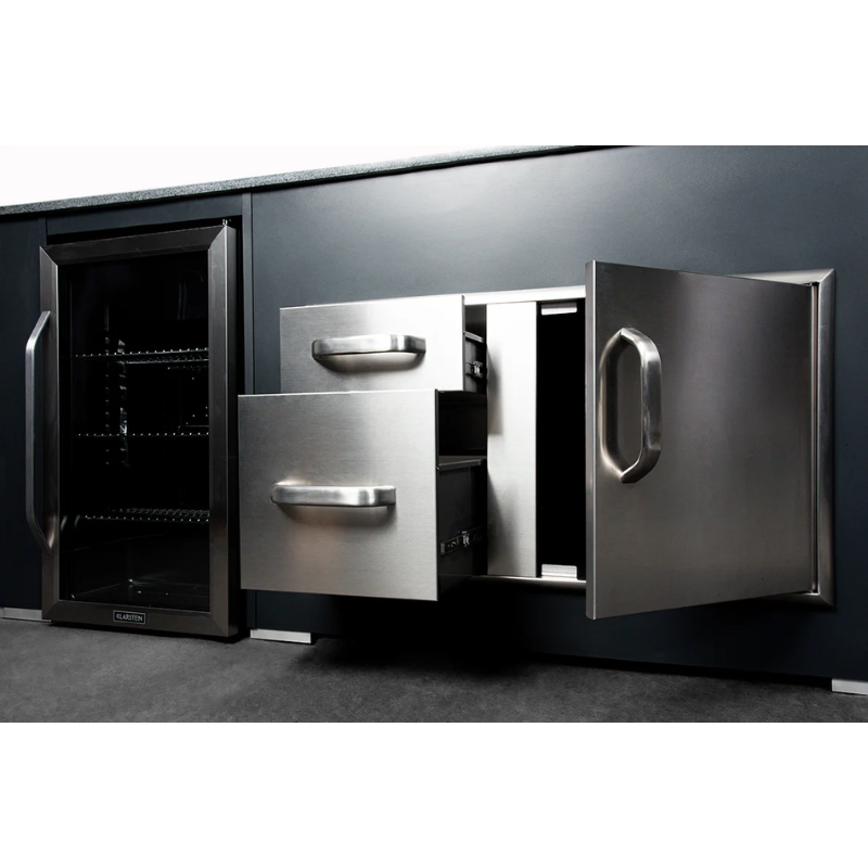 Grillandia Medium Well Outdoor Kitchen Maxim G5 with Big Green Egg & Weather Cover
