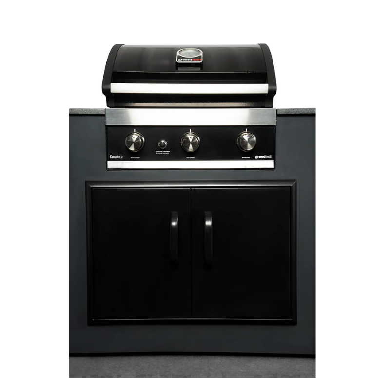 Grillandia Medium Well Outdoor Kitchen Maxim G5 with Big Green Egg & Weather Cover