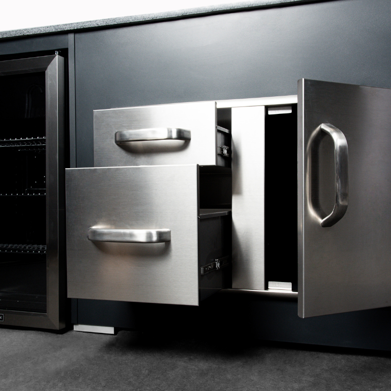 Grillandia Medium Outdoor Kitchen Maxim G5 with Alfa Forni Pizza Oven & Weather Cover