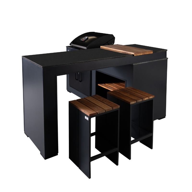 Grillandia Outdoor Kitchen 'Rare Ultimate' with Turning Table and Weather Cover - 2m / 3.2m